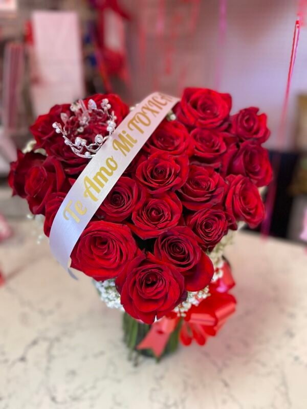 Heart Bouquet Rose with Balloon Special