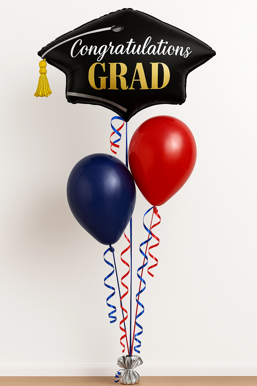 Graduation Balloon Bouquet 2 Latex, 1 Foil Balloon