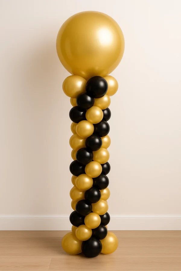 Elegant Spiral Balloon Column