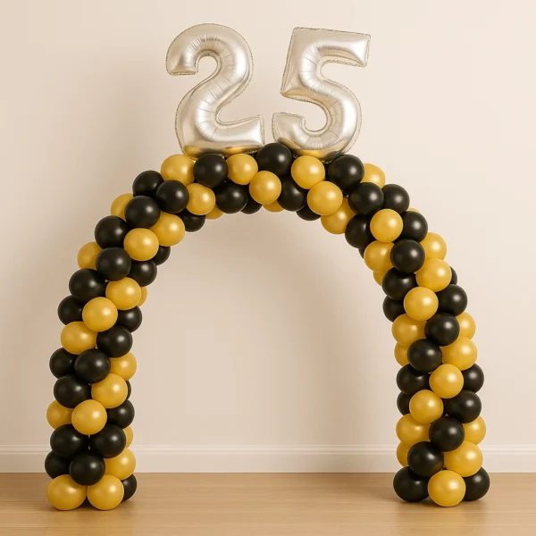 Number Spiral Balloon Arch