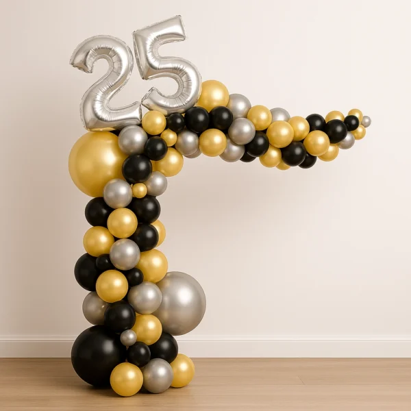 Organic Number Balloon Garland